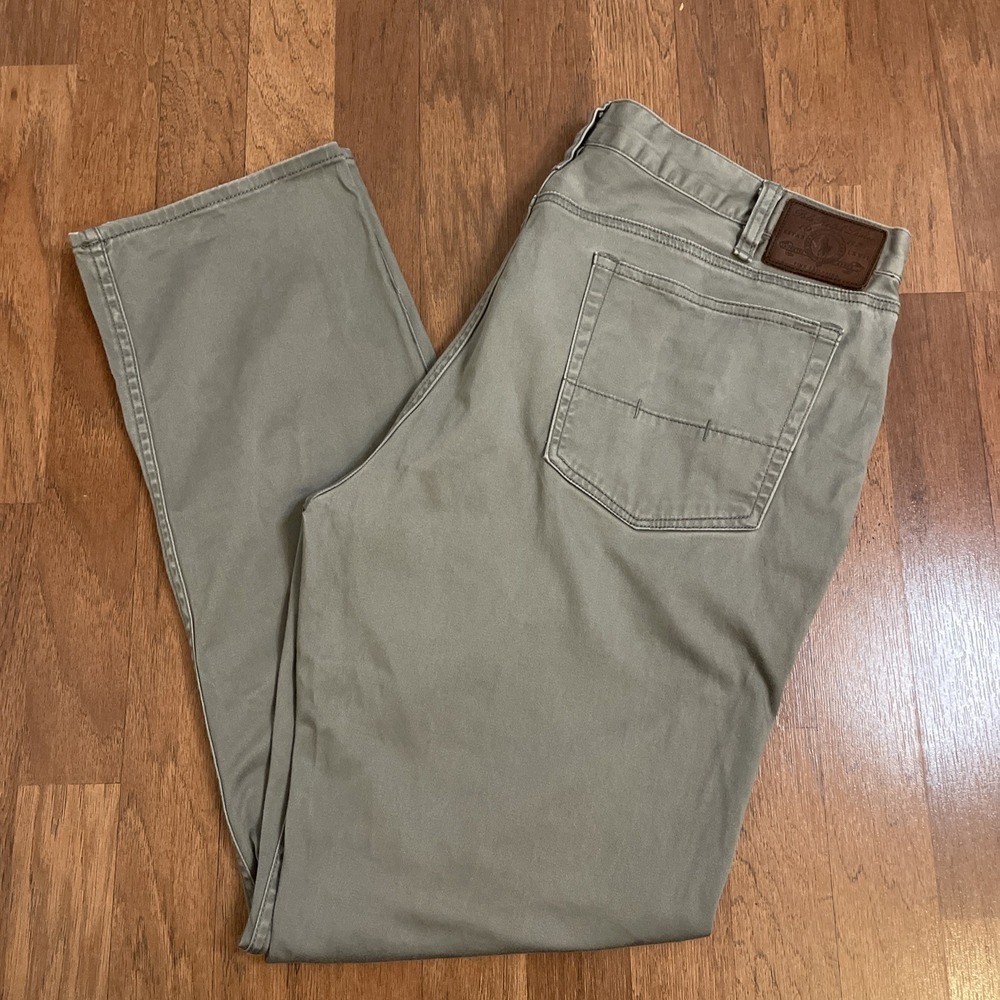 Polo Ralph Lauren Mens 38x32 Green Stretch Slim Straight Fit Khaki Pants RN41381